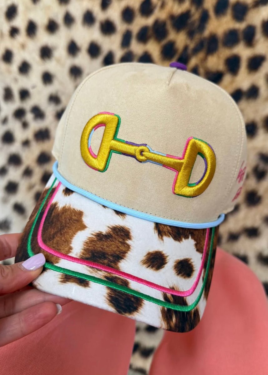 Horse Bit Hat - Cream/Multi