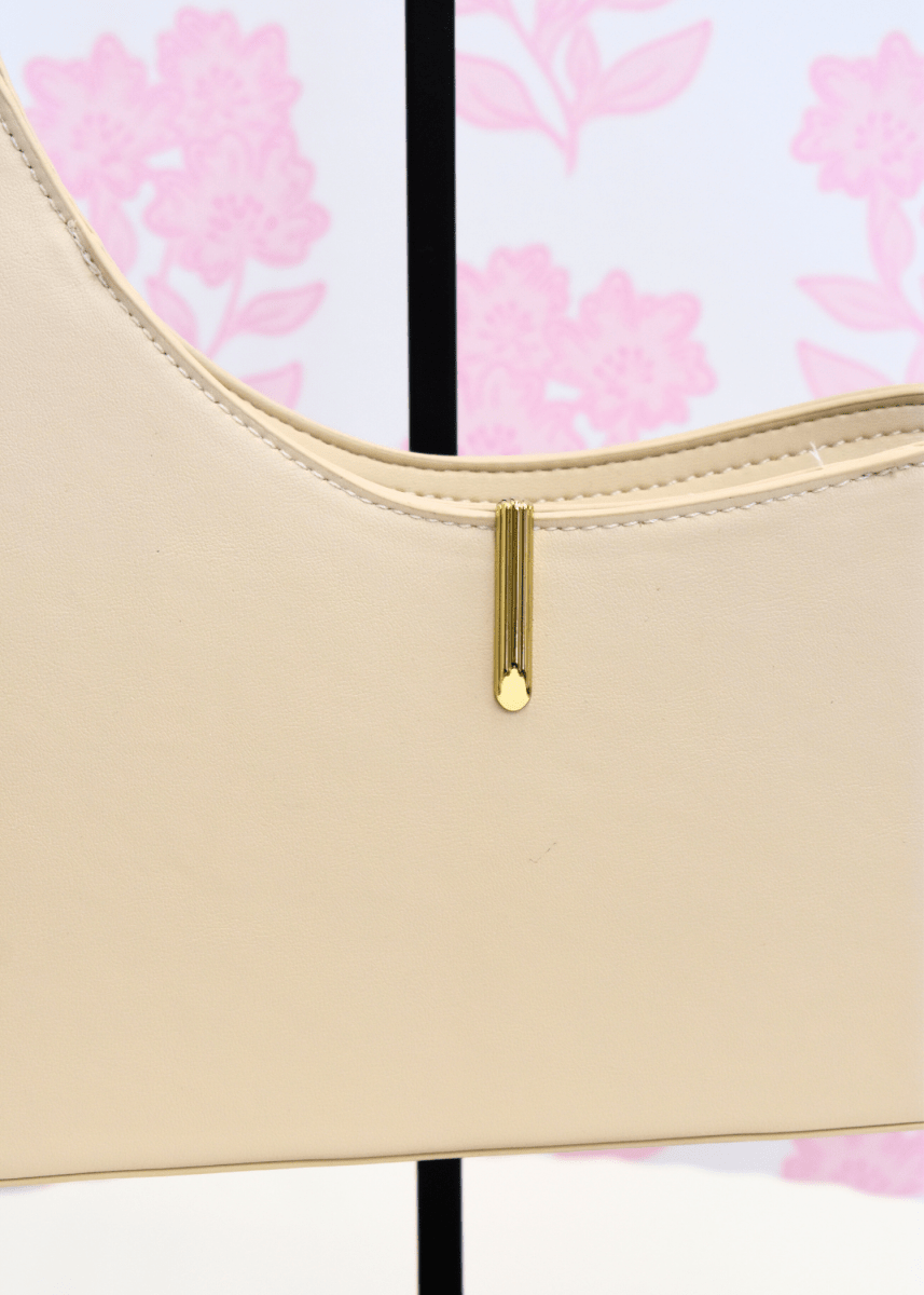 Prya Shoulder Bag - Cream - MerciGrace BoutiqueAccessories >> Handbags