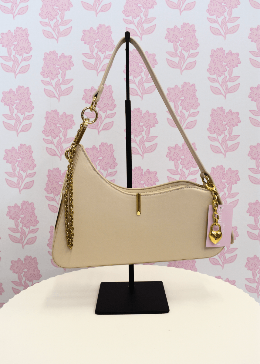 Prya Shoulder Bag - Cream - MerciGrace BoutiqueAccessories >> Handbags