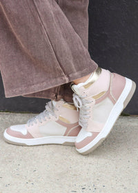 Rebecca High - Top Sneaker - Mauve - MerciGrace BoutiqueShoe