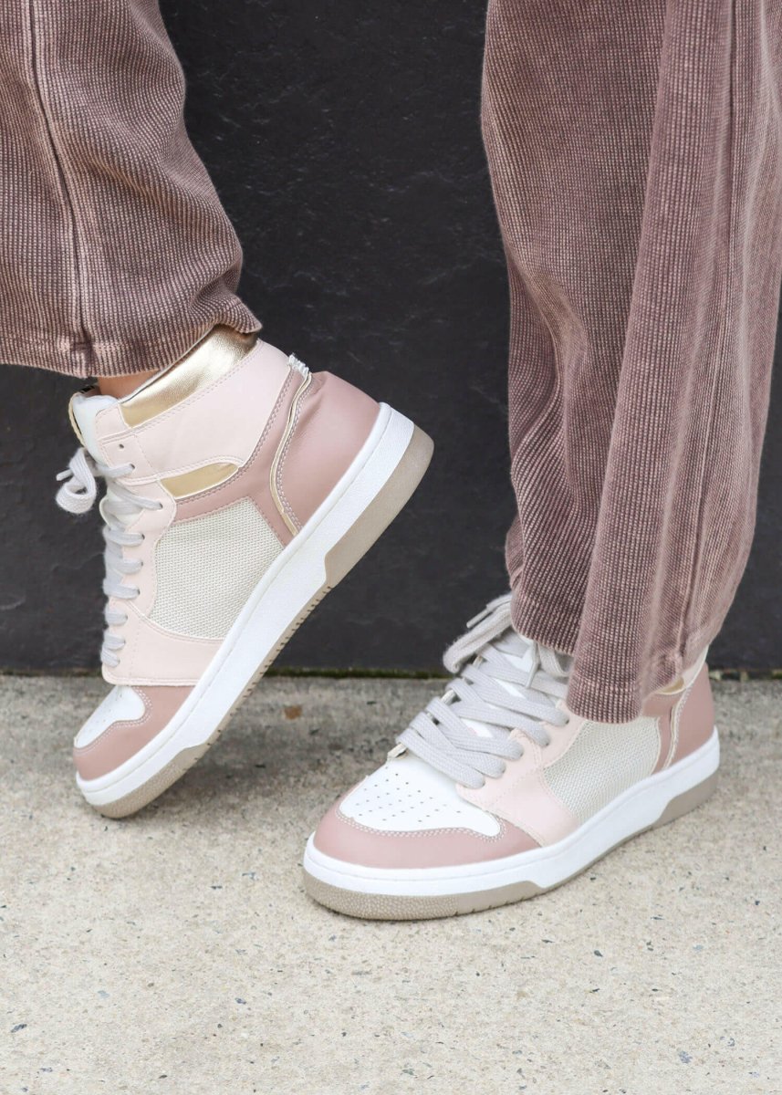 Rebecca High - Top Sneaker - Mauve - MerciGrace BoutiqueShoe