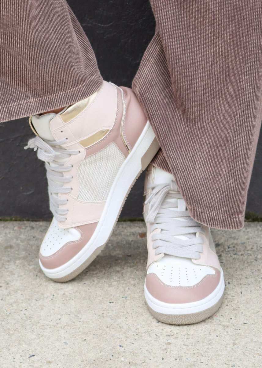 Rebecca High - Top Sneaker - Mauve - MerciGrace BoutiqueShoe