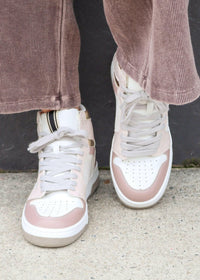 Rebecca High - Top Sneaker - Mauve - MerciGrace BoutiqueShoe