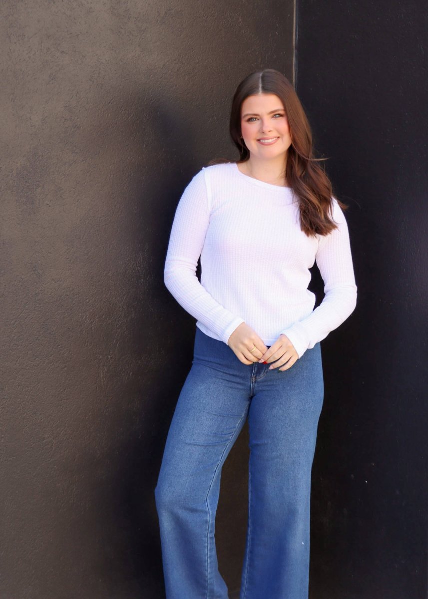 Rilynn Wide Leg Denim Trouser - Vintage Indigo - MerciGrace BoutiqueJeans