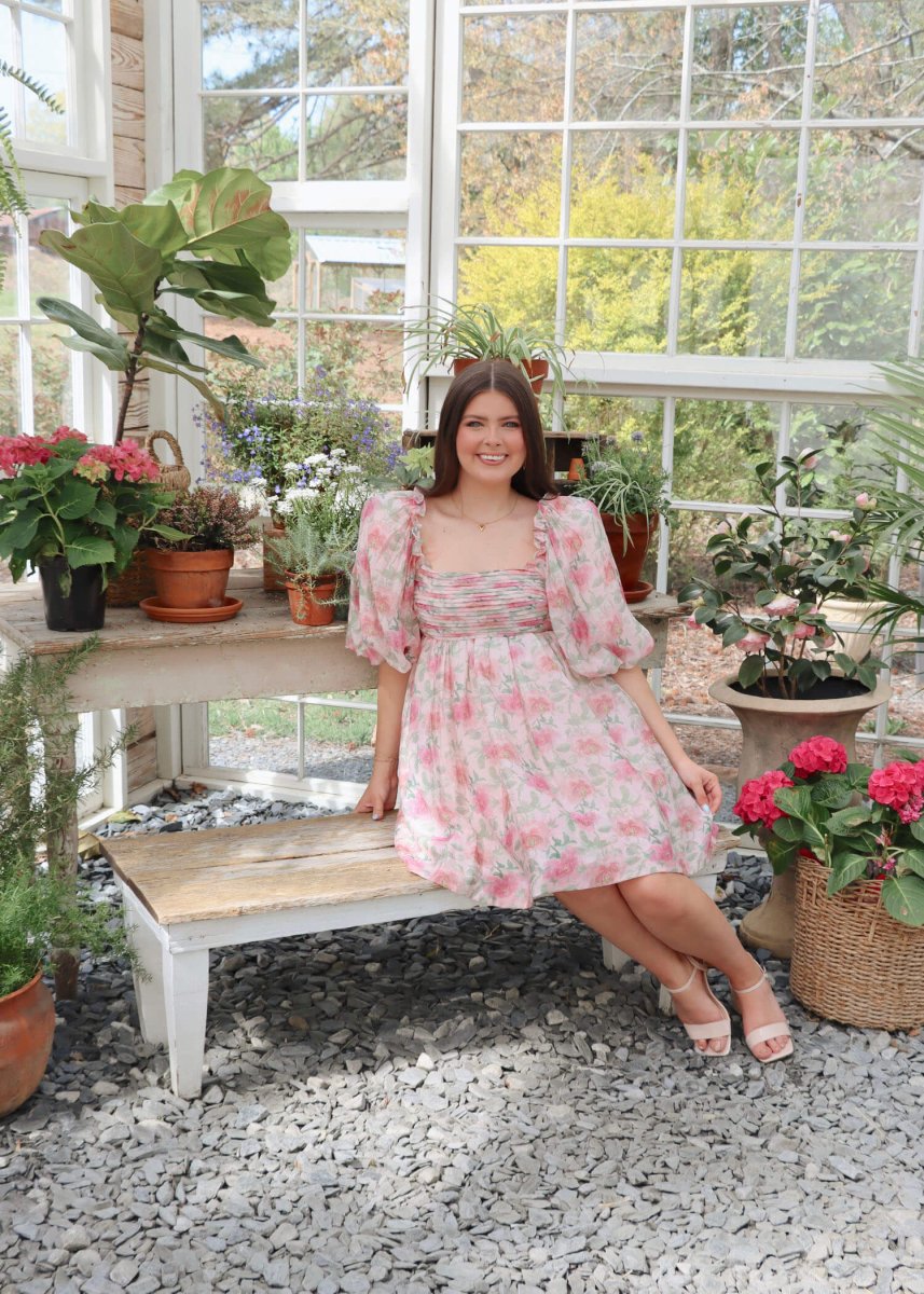 Rosa Mini Dress - Pink - MerciGrace BoutiqueDress