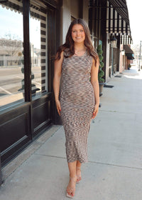 Salt of Earth Midi Dress - Cream/Multi - MerciGrace BoutiqueDress