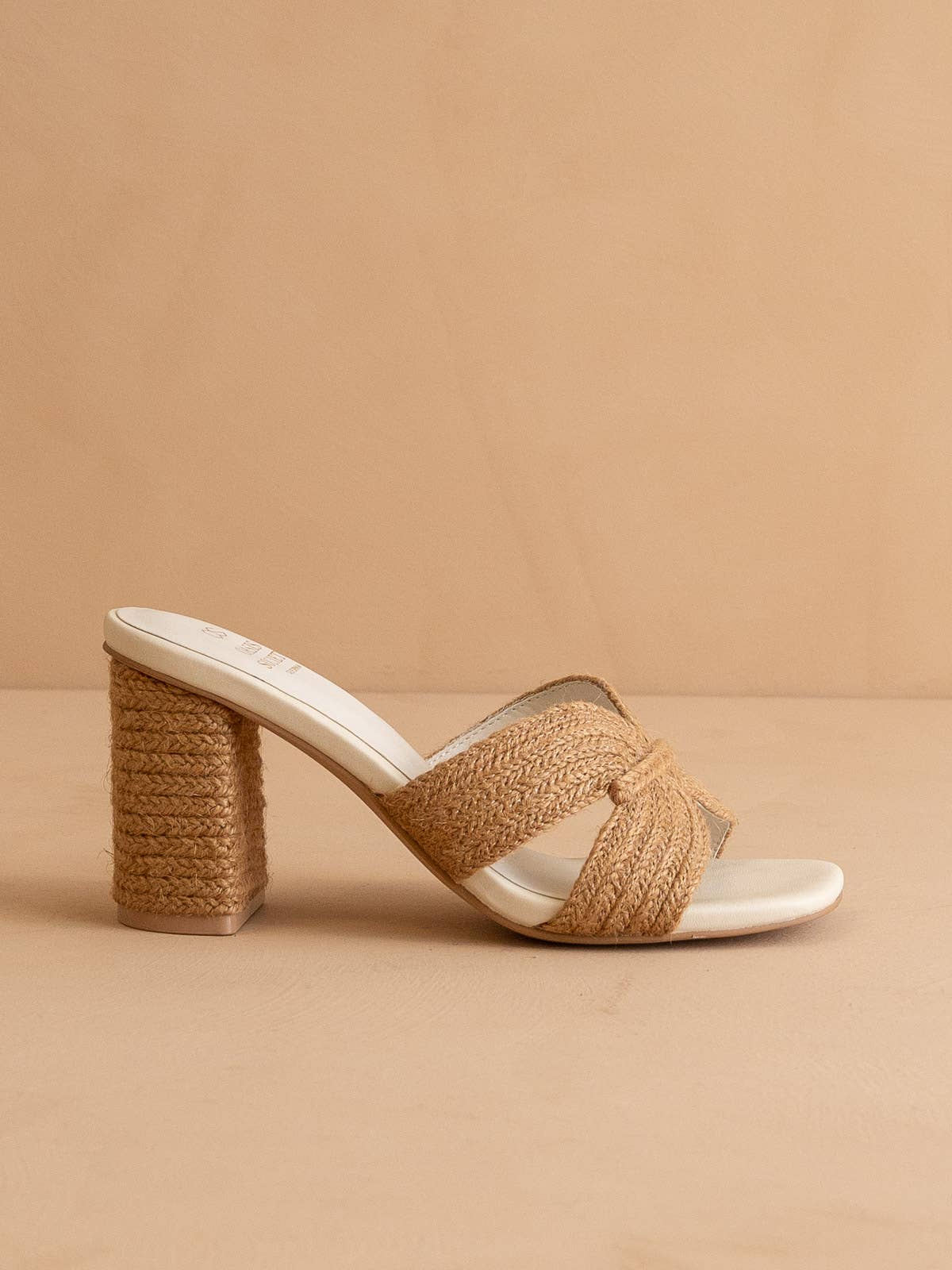 The Santiago Toffee | Raffia Summer Heel
