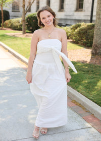 Savannah Maxi Dress - Off White - MerciGrace BoutiqueDress