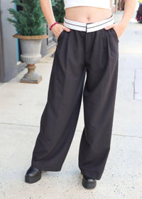 Say What You Want Wide Leg Pants - Black - MerciGrace BoutiquePants