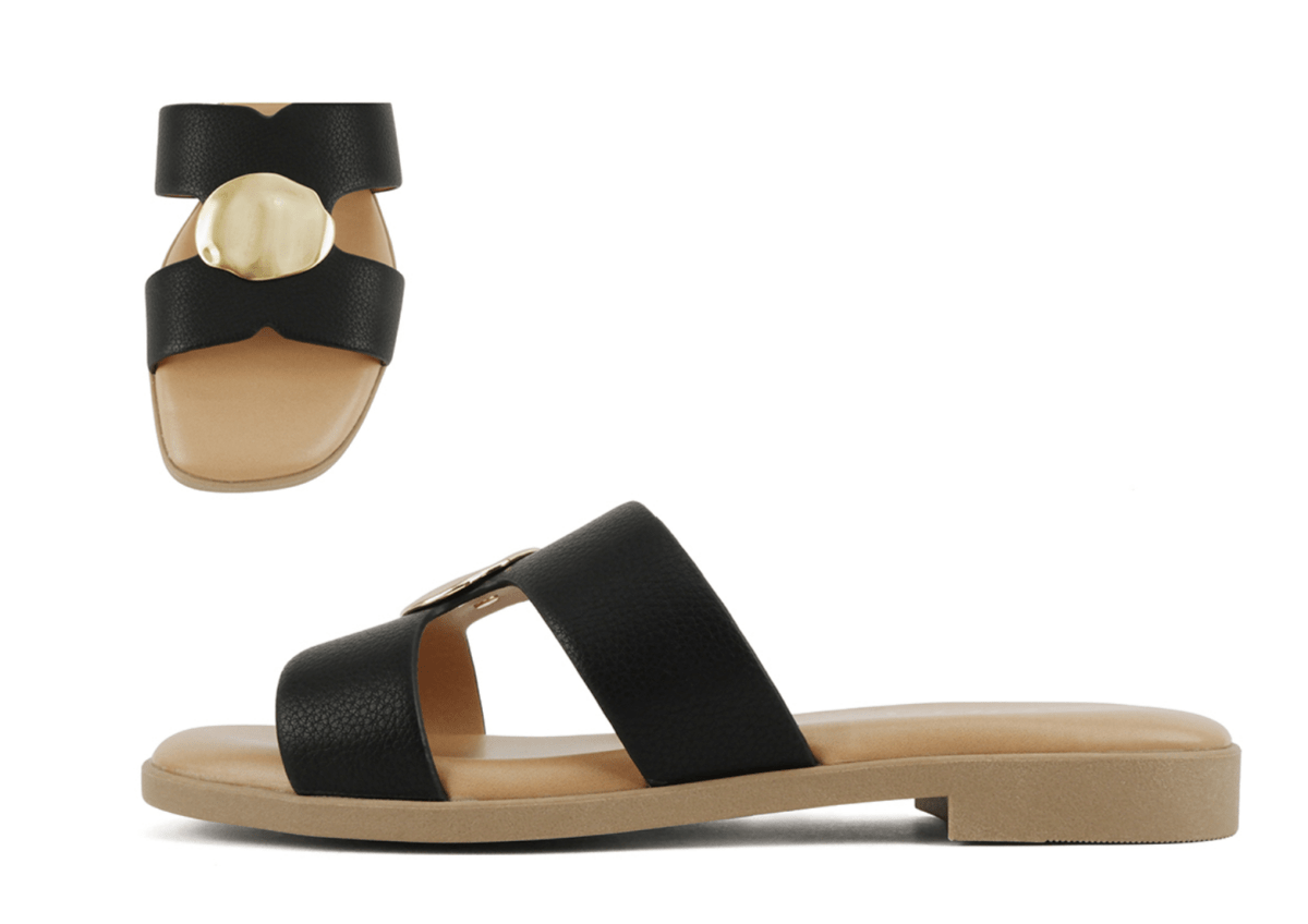 Saylor Sandal - Black - MerciGrace BoutiqueShoes