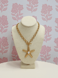 Sealife Theme Pendant Necklace - Starfish/Gold - MerciGrace BoutiqueNecklace
