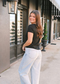 Second Skin Crew Top - Black - MerciGrace BoutiqueTop
