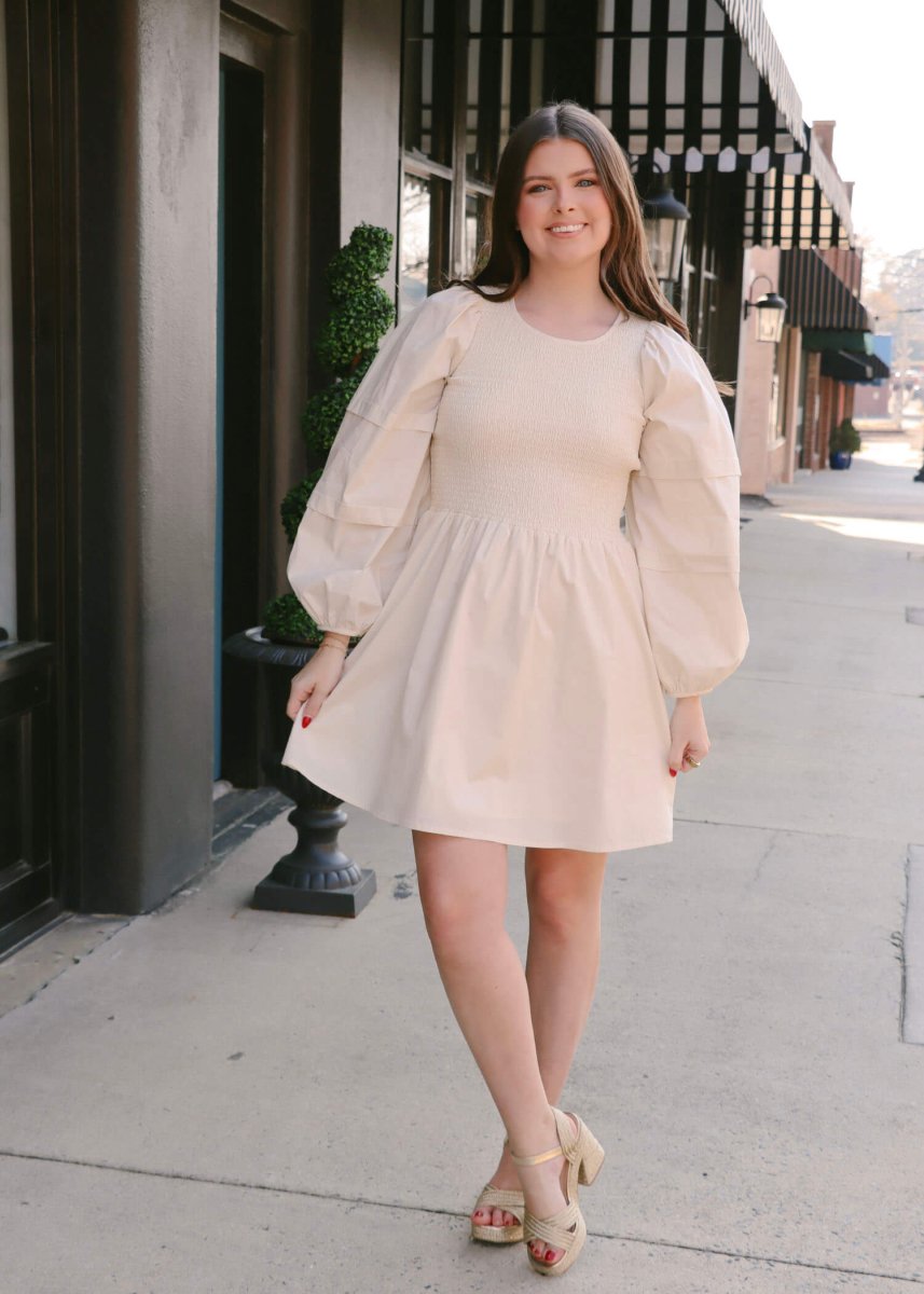 Shades On Mini Dress - Ivory - MerciGrace BoutiqueDress