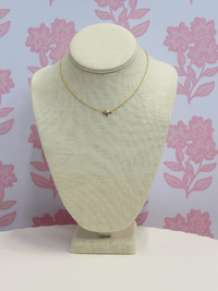 Sideways Mini Cross Necklace - Gold - MerciGrace BoutiqueNecklace