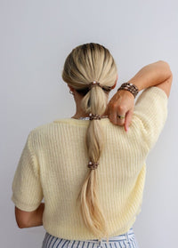 SKINNY HIGH INTENSI'TIES' - CHEETAH + BLACK - MerciGrace BoutiqueHair Ties