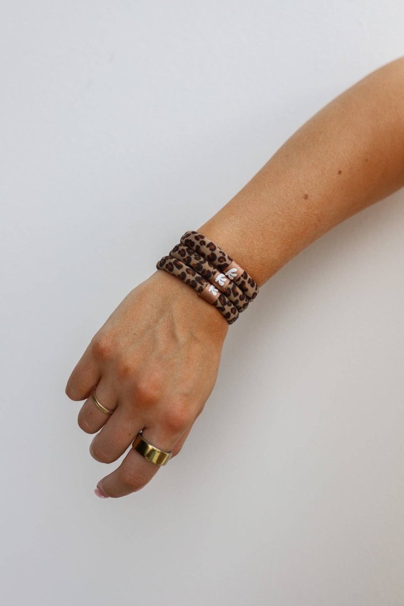 SKINNY HIGH INTENSI'TIES' PACK - CHEETAH + RED - MerciGrace BoutiqueHair Ties