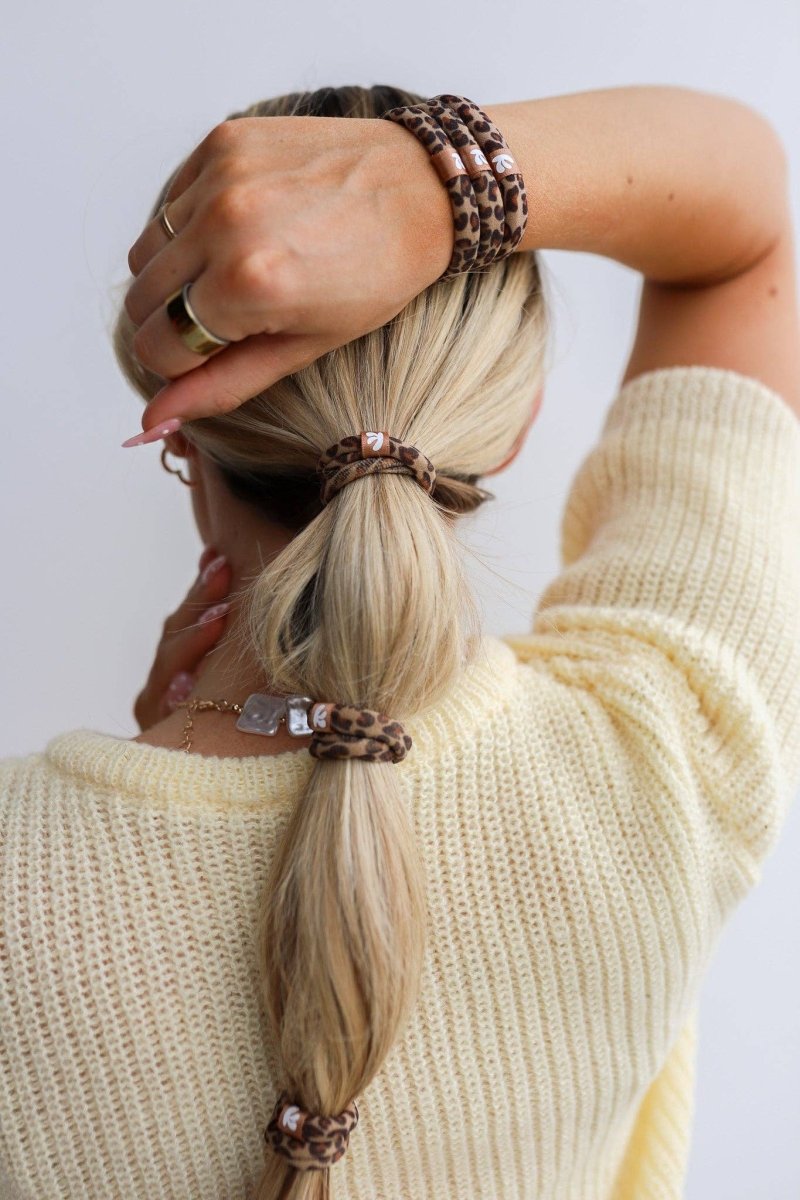 SKINNY HIGH INTENSI'TIES' PACK - CHEETAH + RED - MerciGrace BoutiqueHair Ties