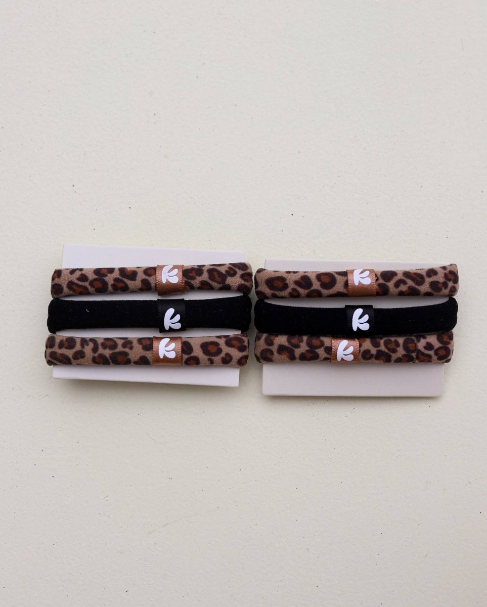 SKINNY HIGH INTENSI'TIES' PACK - NEUTRAL CHEETAH - MerciGrace BoutiqueHair Ties