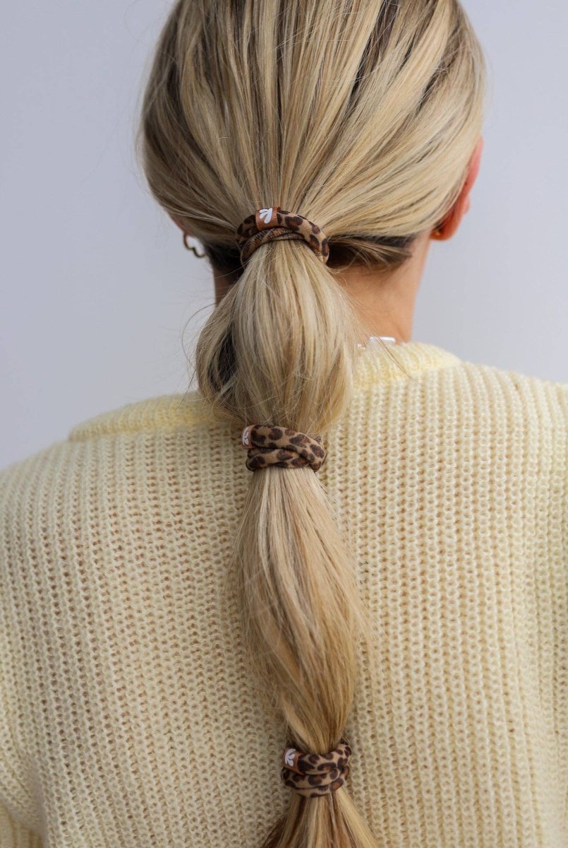 SKINNY HIGH INTENSI'TIES' PACK - NEUTRAL CHEETAH - MerciGrace BoutiqueHair Ties