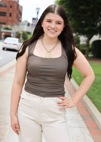 Sleeveless Ruched Detail Top - Coco - MerciGrace BoutiqueTank