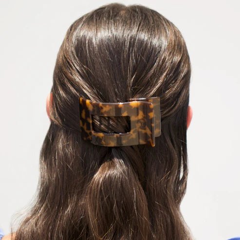 Small Flat Hair Clip - Tortoise - MerciGrace BoutiqueHair Clips
