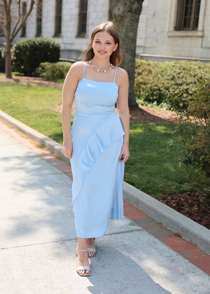 Something Blue Midi Dress