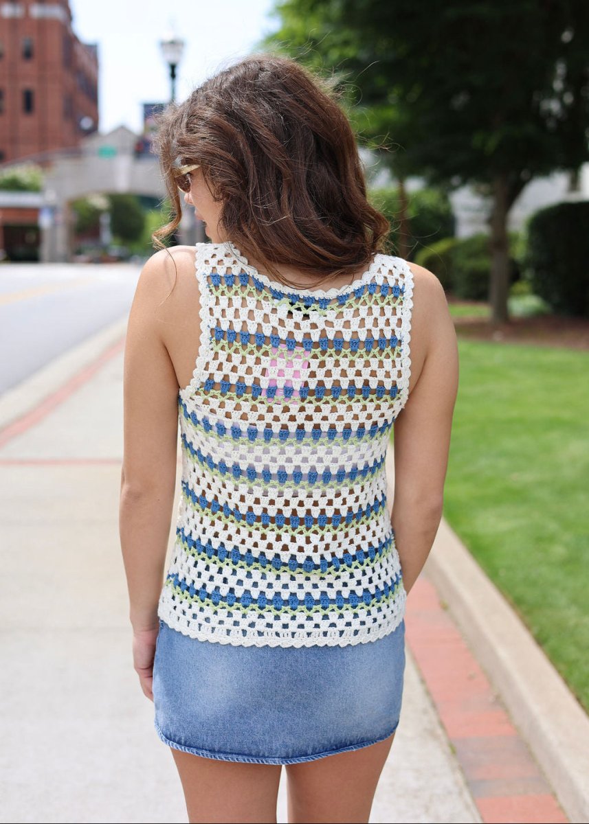 Stairsteps Crochet Vest - MerciGrace BoutiqueTop