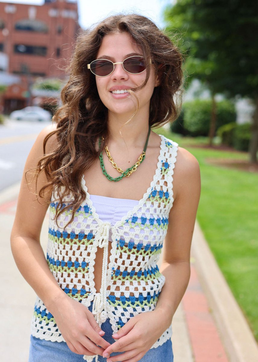 Stairsteps Crochet Vest
