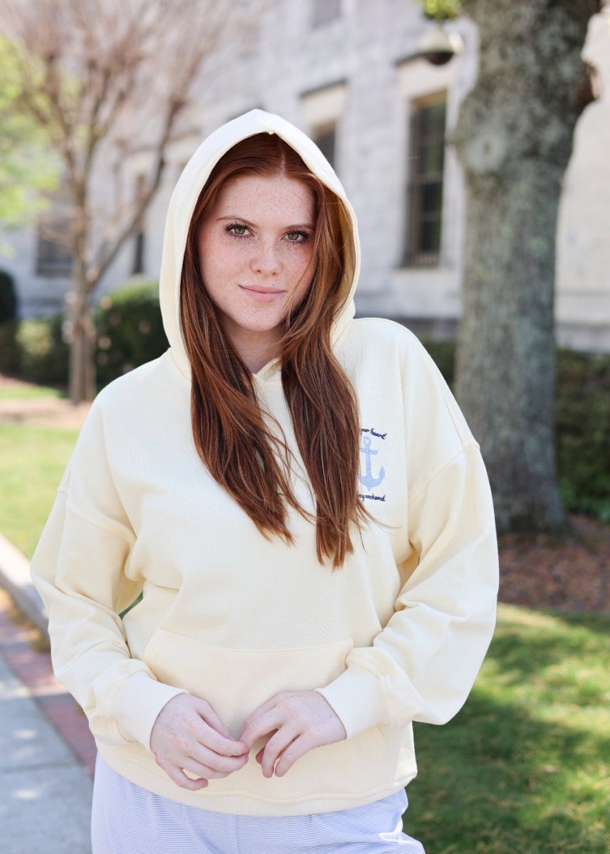 Stay Anchored Hoodie - Yellow/Multi - MerciGrace BoutiqueTop
