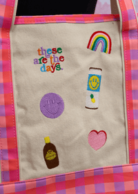 Summer Days Large Tote - Pink/Multi - MerciGrace BoutiqueTop