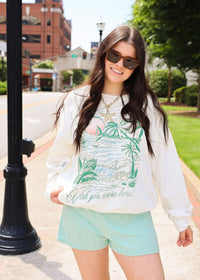 Sunday Wishes Sweatshirt - Sea Salt - MerciGrace BoutiqueSweatshirt