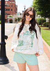 Sunday Wishes Sweatshirt - Sea Salt - MerciGrace BoutiqueSweatshirt