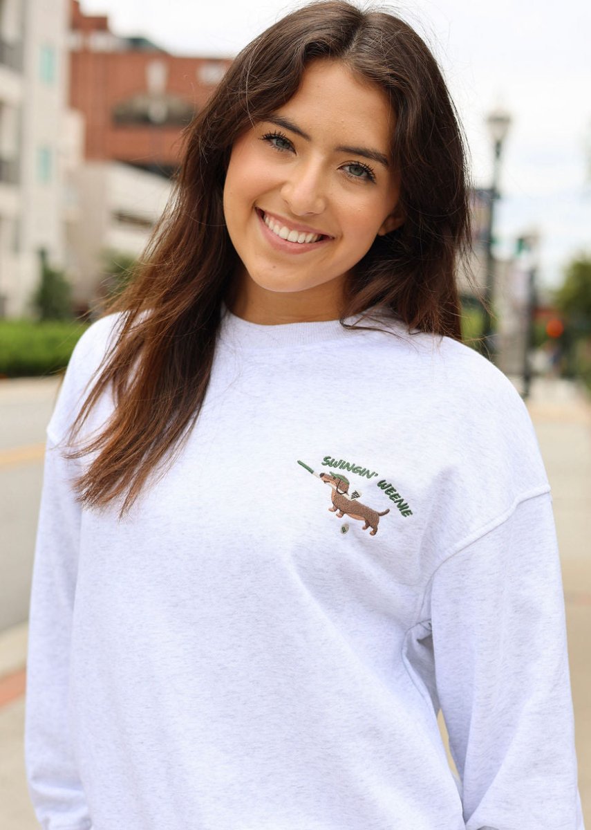 Swingin' Weenie Sweatshirt - Grey - MerciGrace BoutiqueSweatshirt
