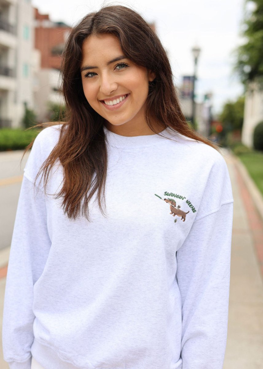Swingin' Weenie Sweatshirt - Grey - MerciGrace BoutiqueSweatshirt