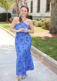 Talise Midi Dress - Blue - MerciGrace BoutiqueDress