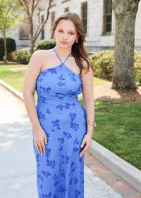 Talise Midi Dress - Blue - MerciGrace BoutiqueDress