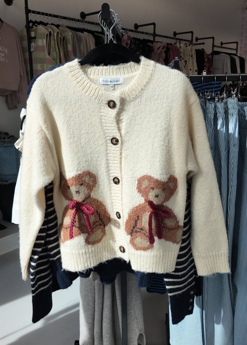 Teddy Cardigan - Cream - MerciGrace BoutiqueSweater