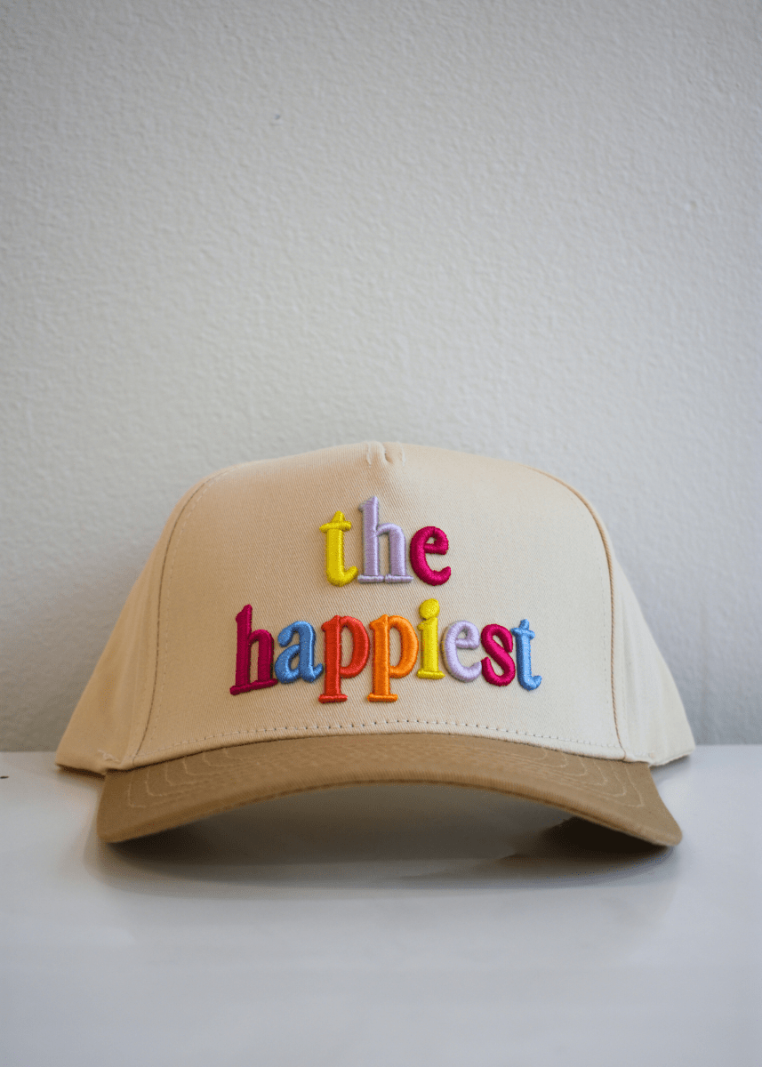 The Happiest Multicolor 3D Puff Trucker Hat - MerciGrace BoutiqueHat