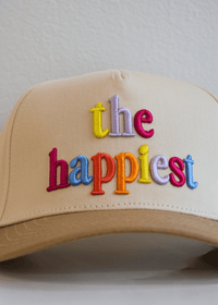 The Happiest Multicolor 3D Puff Trucker Hat - MerciGrace BoutiqueHat