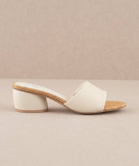 The Paloma Beige | Low Heeled Sandal - MerciGrace Boutique