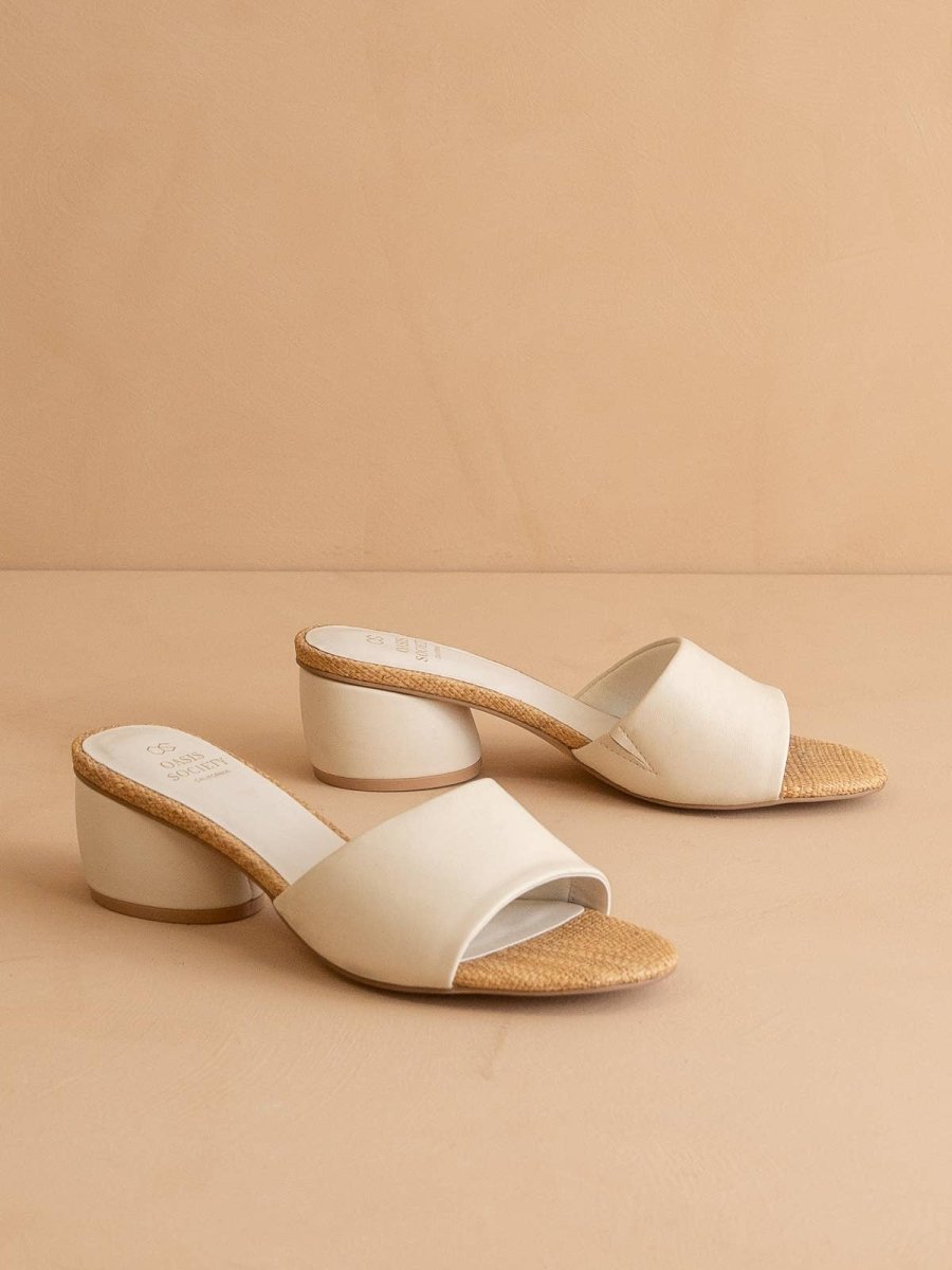 The Paloma Beige | Low Heeled Sandal - MerciGrace Boutique