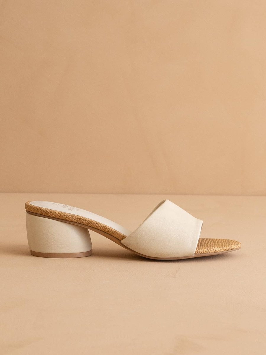 The Paloma Beige | Low Heeled Sandal - MerciGrace Boutique