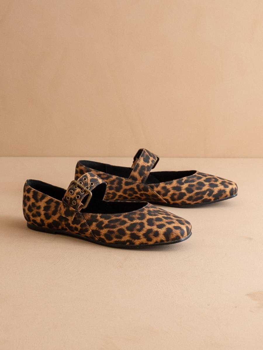 The Soho | Leopard Ballet Flat with Buckle - MerciGrace BoutiqueShoes