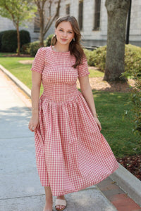 The Sweet Peony Gingham Dress - MerciGrace BoutiqueDress