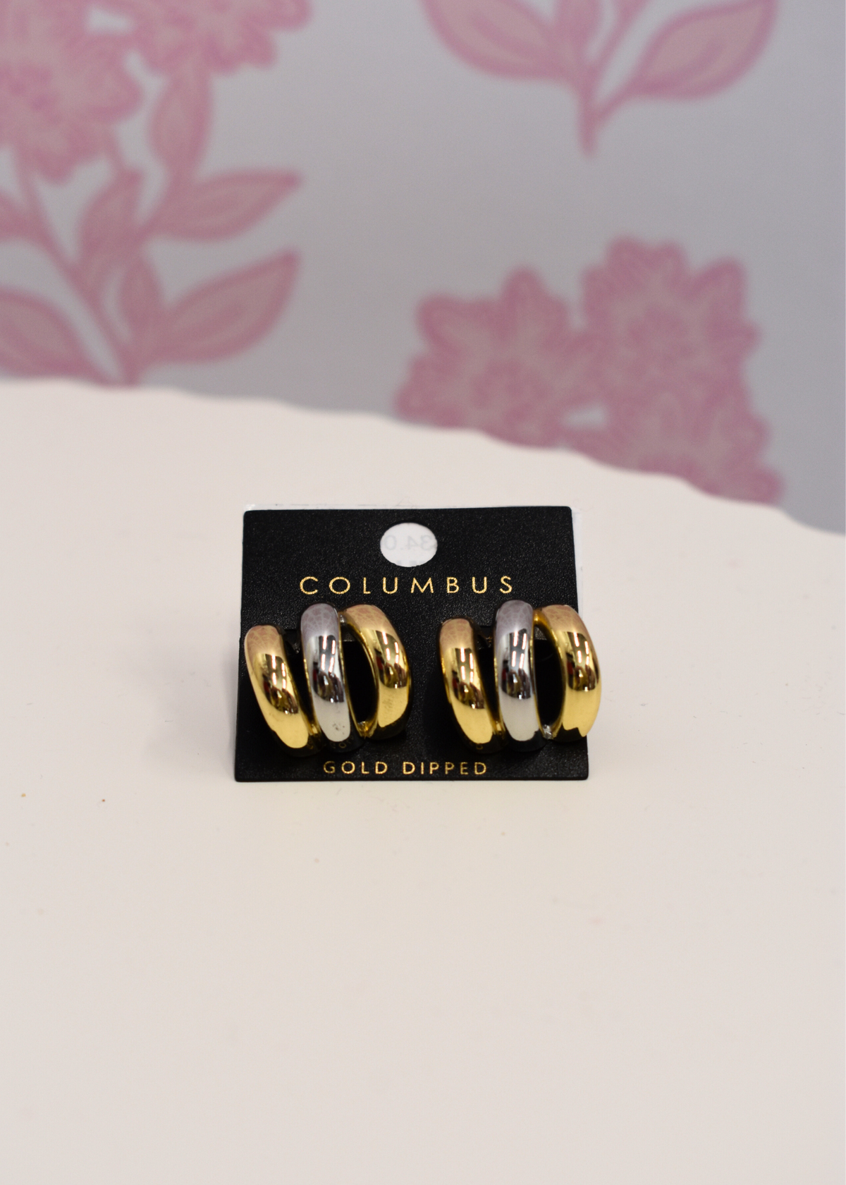Two Tone Layered Hoops - Gold/Silver