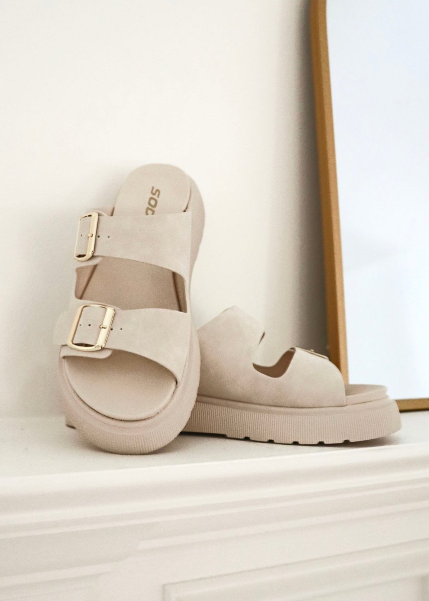 Uberta Sandals - Beige - MerciGrace BoutiqueShoes