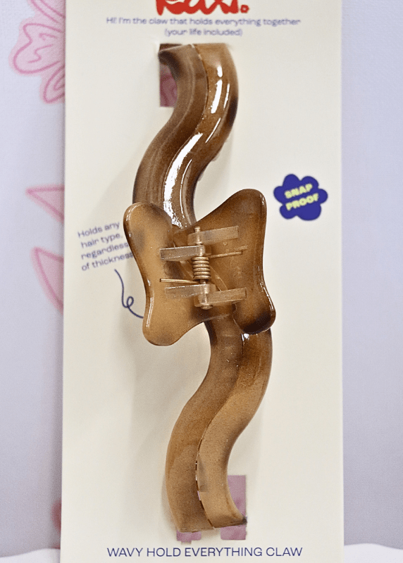 Wavy Original Hold Everything Claw - Light Tortoise - MerciGrace BoutiqueHair Clips