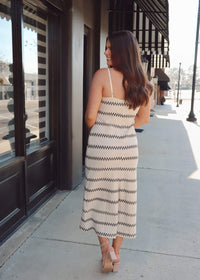 Way Out Maxi Dress - Ivory/Black - MerciGrace BoutiqueDress
