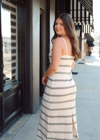 Way Out Maxi Dress - Ivory/Black - MerciGrace BoutiqueDress