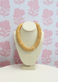 Wood Disk Bead Necklace Sets - Ivory - MerciGrace BoutiqueNecklace